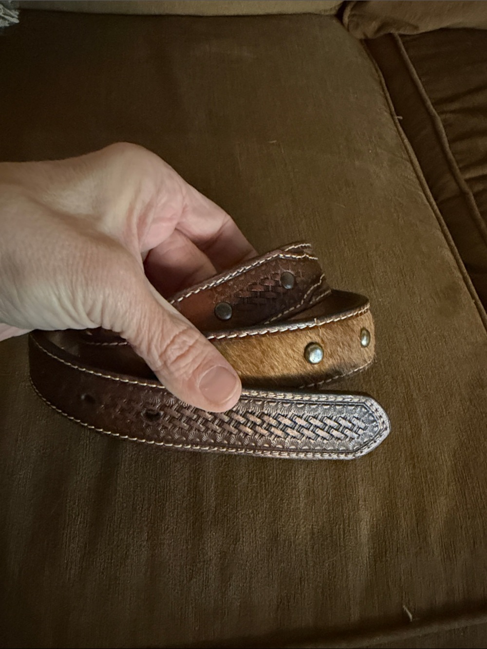 Ariat Brown Leather Belt 28”